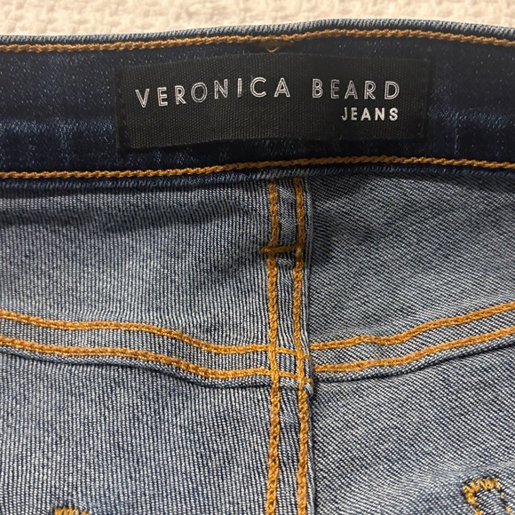 Veronica Beard Debbie skinny jeans Dark Blue  with Light Stripe - Picture 3 of 5